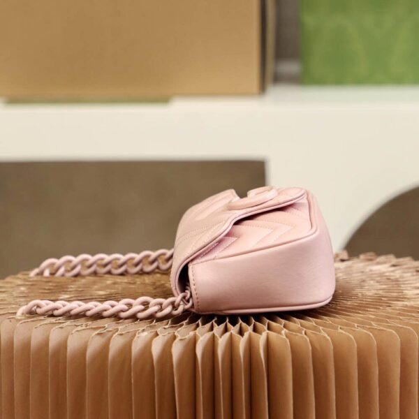 God Factory Gucci 𝐆𝐆 𝐌𝐚𝐫𝐦𝐨𝐧𝐭 Pink 699757 Size 16.5*10*5cm