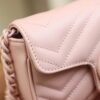 God Factory Gucci 𝐆𝐆 𝐌𝐚𝐫𝐦𝐨𝐧𝐭 Pink 699757 Size 16.5*10*5cm