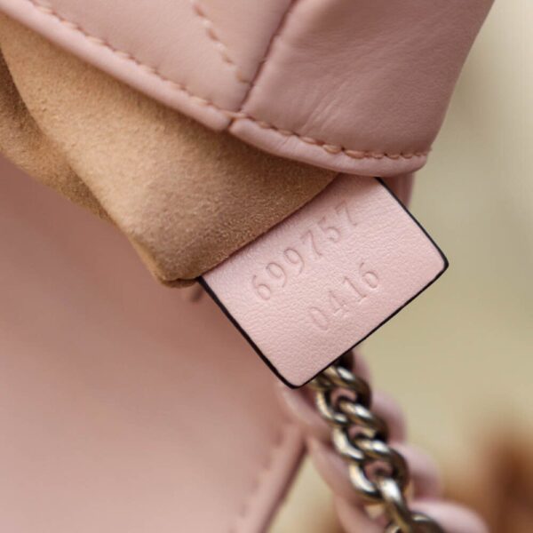 God Factory Gucci 𝐆𝐆 𝐌𝐚𝐫𝐦𝐨𝐧𝐭 Pink 699757 Size 16.5*10*5cm