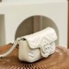 God Factory Gucci 𝐆𝐆 𝐌𝐚𝐫𝐦𝐨𝐧𝐭 White 699757 Size 16.5*10*5cm