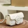 God Factory Gucci 𝐆𝐆 𝐌𝐚𝐫𝐦𝐨𝐧𝐭 White 699757 Size 16.5*10*5cm
