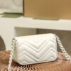 God Factory Gucci 𝐆𝐆 𝐌𝐚𝐫𝐦𝐨𝐧𝐭 White 699757 Size 16.5*10*5cm