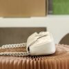 God Factory Gucci 𝐆𝐆 𝐌𝐚𝐫𝐦𝐨𝐧𝐭 White 699757 Size 16.5*10*5cm