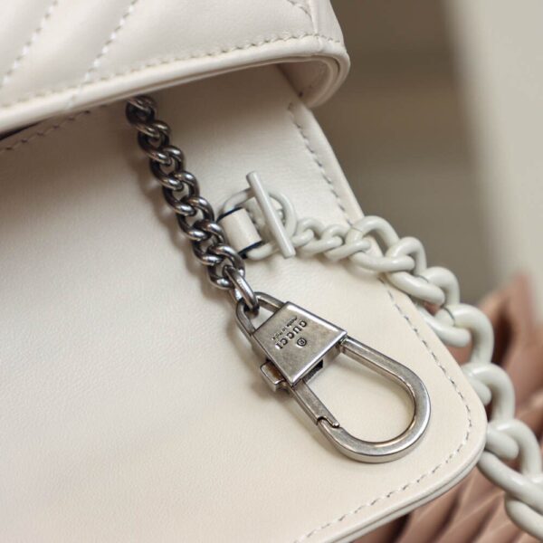 God Factory Gucci 𝐆𝐆 𝐌𝐚𝐫𝐦𝐨𝐧𝐭 White 699757 Size 16.5*10*5cm