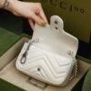 God Factory Gucci 𝐆𝐆 𝐌𝐚𝐫𝐦𝐨𝐧𝐭 White 699757 Size 16.5*10*5cm