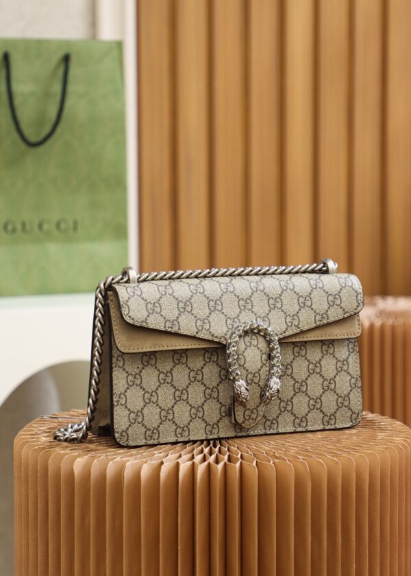God Factory Gucci 𝘿𝙞𝙤𝙣𝙮𝙨𝙪𝙨 𝙂𝙂 Khaki 499623 Size 25*15*8cm