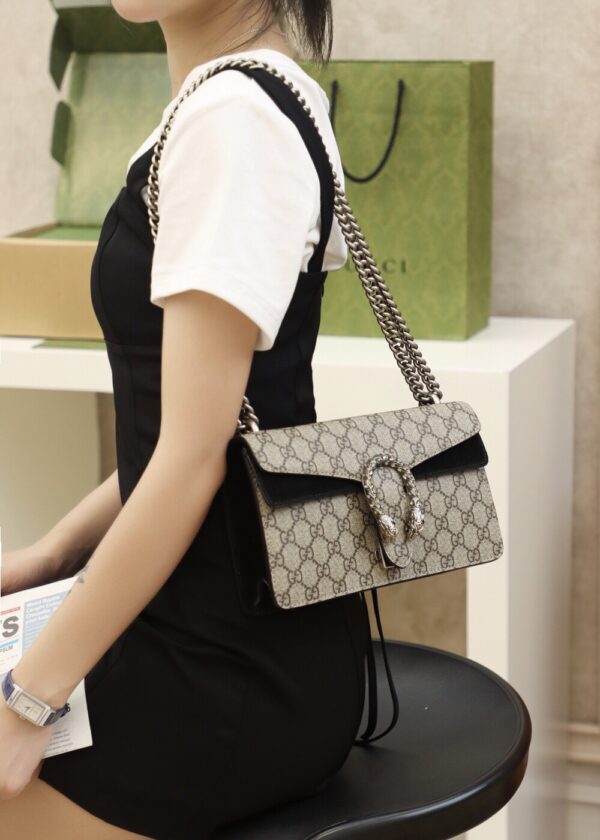 God Factory Gucci 𝘿𝙞𝙤𝙣𝙮𝙨𝙪𝙨 𝙂𝙂 Black 499623 Size 25*15*8cm