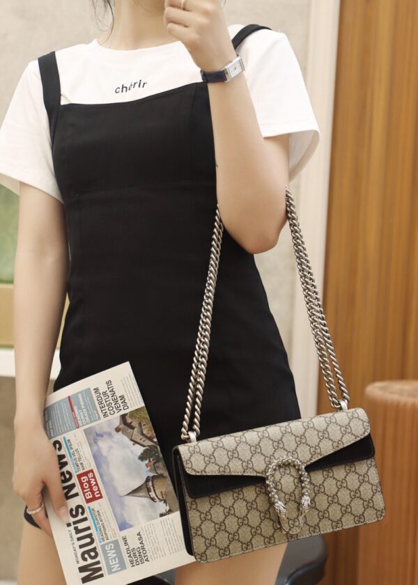 God Factory Gucci 𝘿𝙞𝙤𝙣𝙮𝙨𝙪𝙨 𝙂𝙂 Black 499623 Size 25*15*8cm