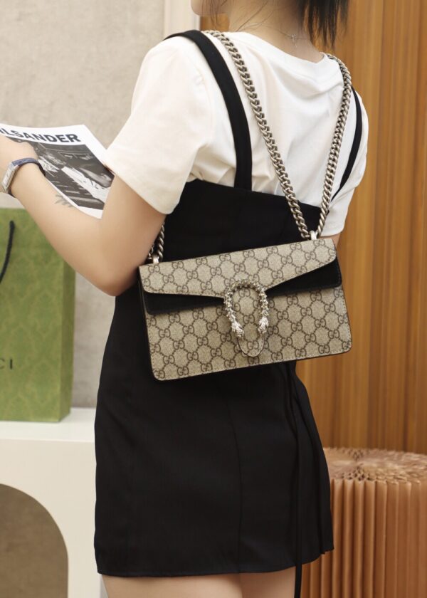 God Factory Gucci 𝘿𝙞𝙤𝙣𝙮𝙨𝙪𝙨 𝙂𝙂 Black 499623 Size 25*15*8cm