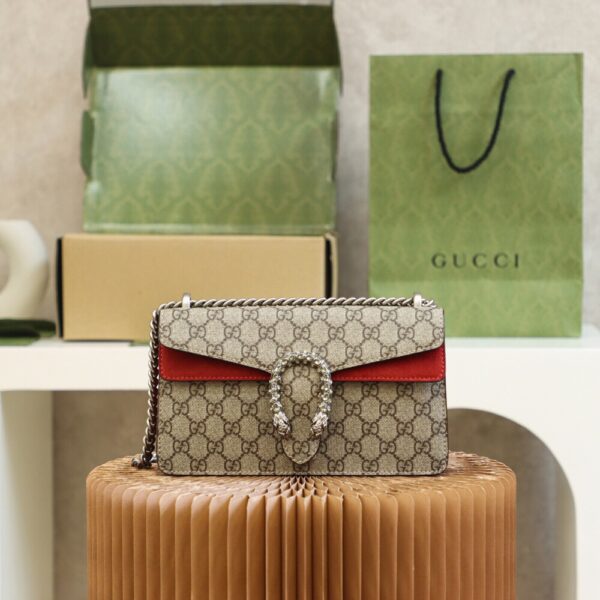 God Factory Gucci 𝘿𝙞𝙤𝙣𝙮𝙨𝙪𝙨 𝙂𝙂 Red 499623 Size 25*15*8cm