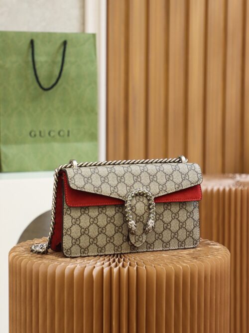 God Factory Gucci 𝘿𝙞𝙤𝙣𝙮𝙨𝙪𝙨 𝙂𝙂 Red 499623 Size 25*15*8cm