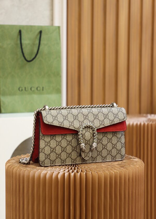 God Factory Gucci 𝘿𝙞𝙤𝙣𝙮𝙨𝙪𝙨 𝙂𝙂 Red 499623 Size 25*15*8cm