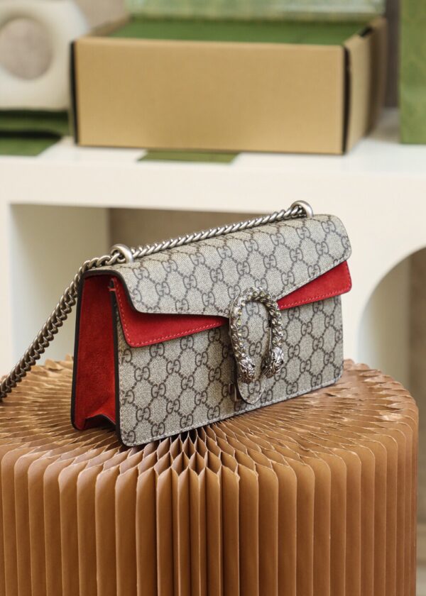 God Factory Gucci 𝘿𝙞𝙤𝙣𝙮𝙨𝙪𝙨 𝙂𝙂 Red 499623 Size 25*15*8cm