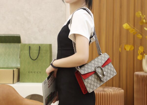 God Factory Gucci 𝘿𝙞𝙤𝙣𝙮𝙨𝙪𝙨 𝙂𝙂 Red 499623 Size 25*15*8cm