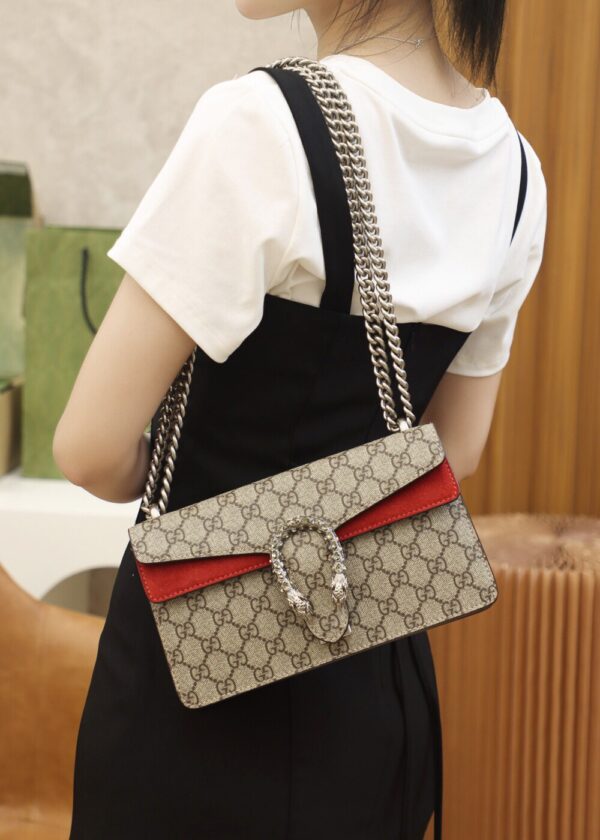 God Factory Gucci 𝘿𝙞𝙤𝙣𝙮𝙨𝙪𝙨 𝙂𝙂 Red 499623 Size 25*15*8cm