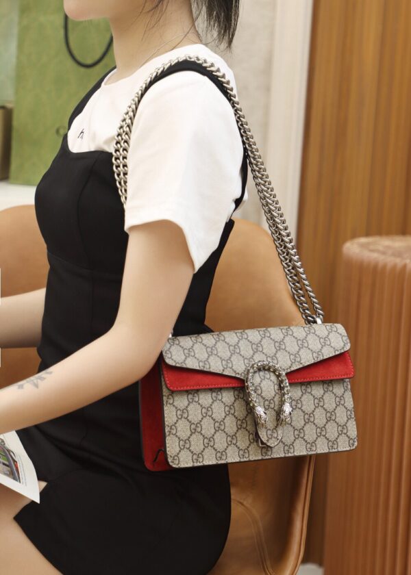 God Factory Gucci 𝘿𝙞𝙤𝙣𝙮𝙨𝙪𝙨 𝙂𝙂 Red 499623 Size 25*15*8cm