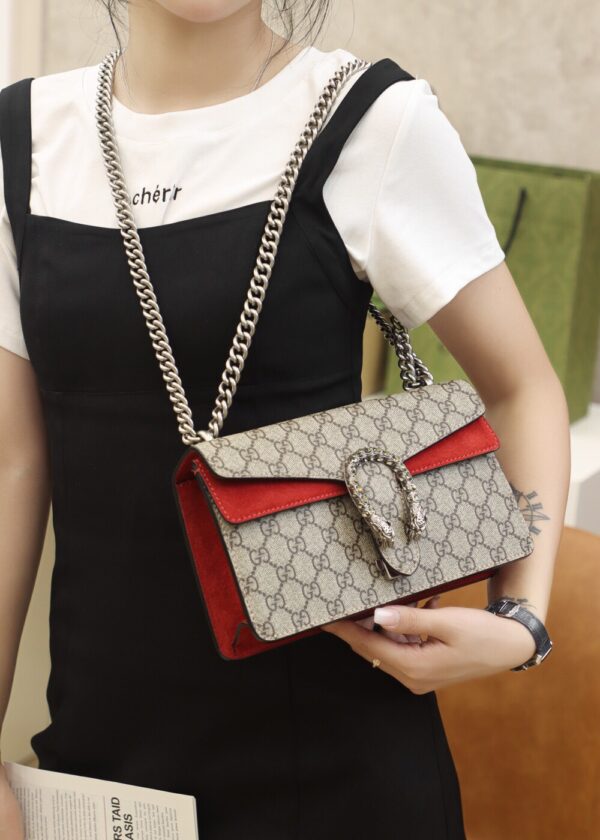 God Factory Gucci 𝘿𝙞𝙤𝙣𝙮𝙨𝙪𝙨 𝙂𝙂 Red 499623 Size 25*15*8cm