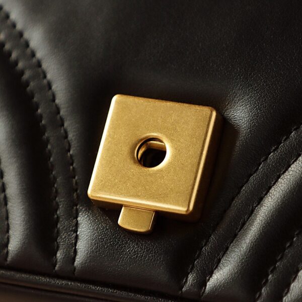 God Factory Gucci 𝐆𝐆 𝐌𝐚𝐫𝐦𝐨𝐧𝐭 New 739682 Black Size 18*15*8cm