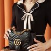 God Factory Gucci 𝐆𝐆 𝐌𝐚𝐫𝐦𝐨𝐧𝐭 New 739682 Black Size 18*15*8cm