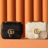 God Factory Gucci 𝐆𝐆 𝐌𝐚𝐫𝐦𝐨𝐧𝐭 New 739682 White Size 18*15*8cm