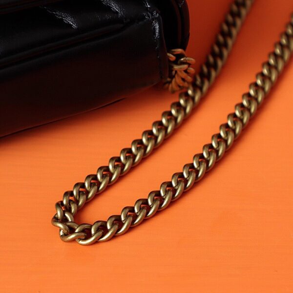 God Factory Gucci 𝐌𝐚𝐫𝐦𝐨𝐧𝐭 𝐆𝐆 Mini 751526 Size 21*12*5cm Black / White