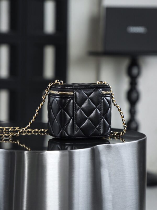 God Factory Chanel 2022 CC Bags Size 8.5*11*7 cm Black 24K Retro GHW