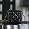 God Factory Chanel 2022 CC Bags Size 8.5*11*7 cm Black 24K Retro GHW
