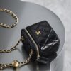 God Factory Chanel 2022 CC Bags Size 8.5*11*7 cm Black 24K Retro GHW