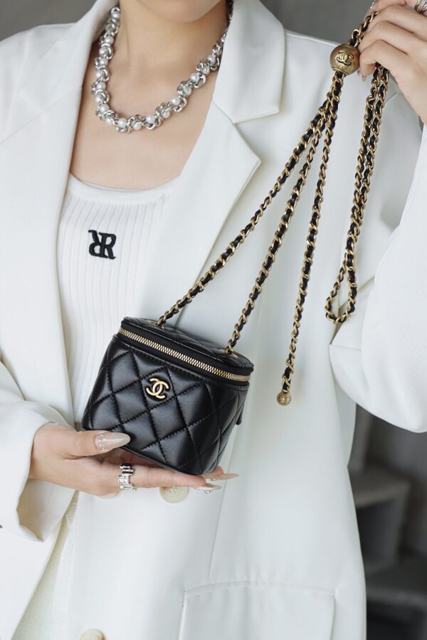God Factory Chanel 2022 CC Bags Size 8.5*11*7 cm Black 24K Retro GHW