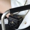God Factory Chanel 2022 CC Bags Size 8.5*11*7 cm Black 24K Retro GHW