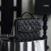 God Factory Chanel 25C Chain Backpack Black Pale GHW Size 18*14*3 cm