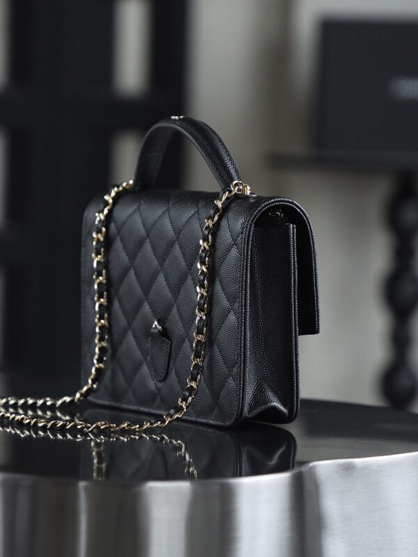 img_6656-2 God Factory Chanel 25C Chain Backpack Black Pale GHW Size 18*14*3 cm
