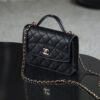 God Factory Chanel 25C Chain Backpack Black Pale GHW Size 18*14*3 cm