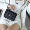God Factory Chanel 25C Chain Backpack Black Pale GHW Size 18*14*3 cm