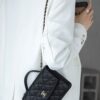God Factory Chanel 25C Chain Backpack Black Pale GHW Size 18*14*3 cm