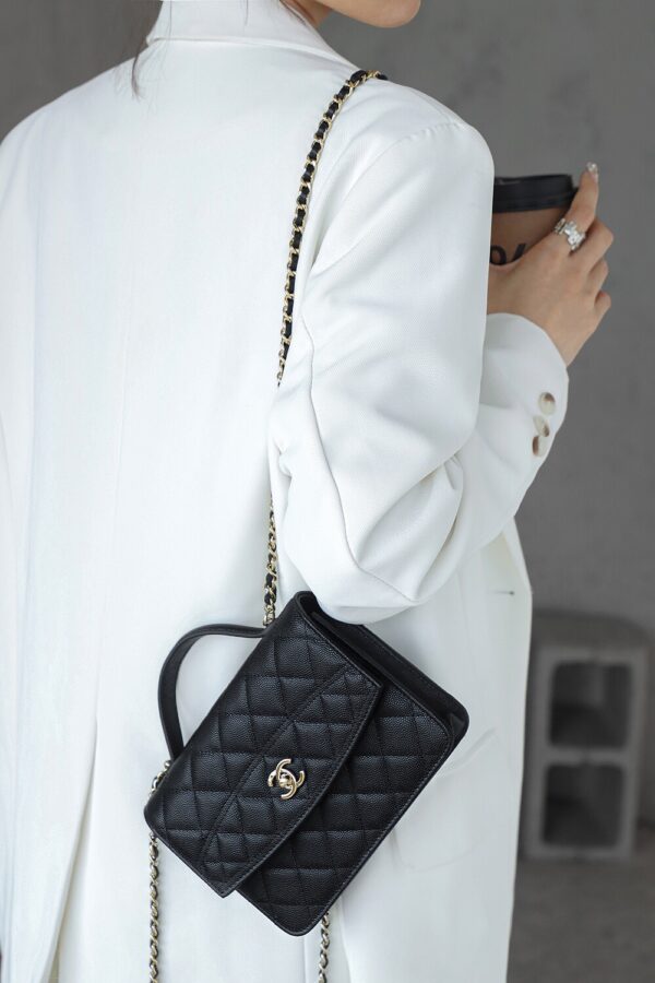 img_6674-2 God Factory Chanel 25C Chain Backpack Black Pale GHW Size 18*14*3 cm