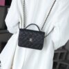 God Factory Chanel 25C Chain Backpack Black Pale GHW Size 18*14*3 cm