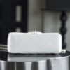 God Factory Chanel CF Mini HandBags White GR Original Sheep Leather Pale GHW Size 12*20*6 cm