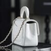 God Factory Chanel CF Mini HandBags White GR Original Sheep Leather Pale GHW Size 12*20*6 cm