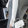 God Factory Chanel CF Mini HandBags White GR Original Sheep Leather Pale GHW Size 12*20*6 cm