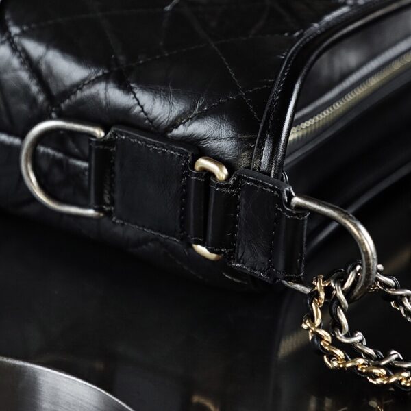 img_6831-2 God Factory Chanel Gabrielle Hobo Medium Retro Hardware Black Size 21*28*10cm