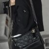 God Factory Chanel Gabrielle Hobo Medium Retro Hardware Black Size 21*28*10cm