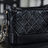 God Factory Chanel Gabrielle Hobo Small Retro Hardware Black Size 15*20*8cm
