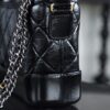 God Factory Chanel Gabrielle Hobo Small Retro Hardware Black Size 15*20*8cm