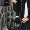 God Factory Chanel Gabrielle Hobo Small Retro Hardware Black Size 15*20*8cm