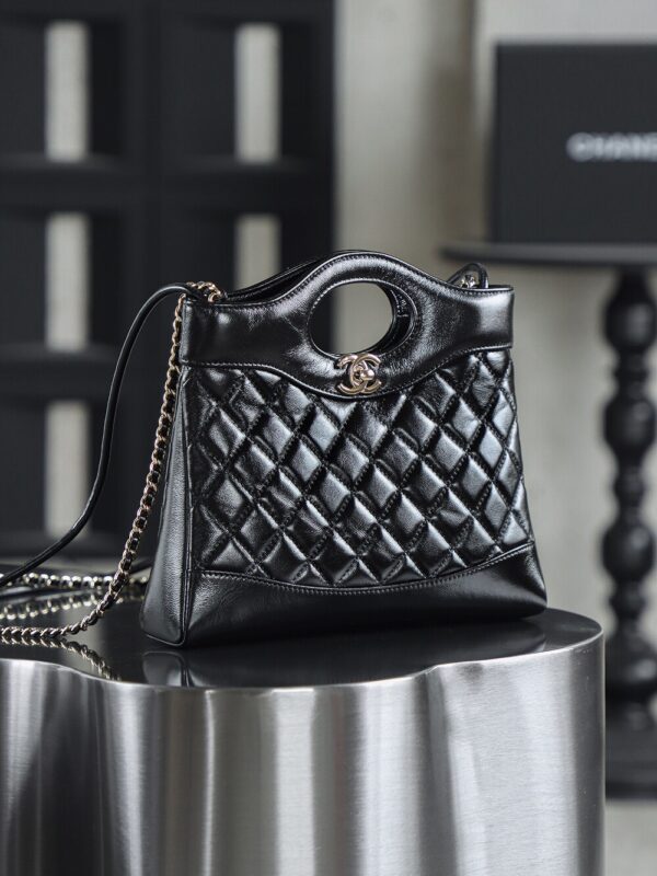 God Factory Chanel 25P 31 Bag Mini Black Bonaudo Size 22*23.5*5.5cm Gold Hardware
