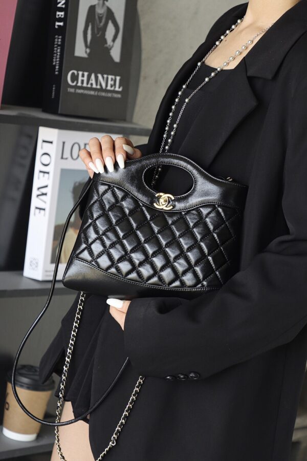 God Factory Chanel 25P 31 Bag Mini Black Bonaudo Size 22*23.5*5.5cm Gold Hardware