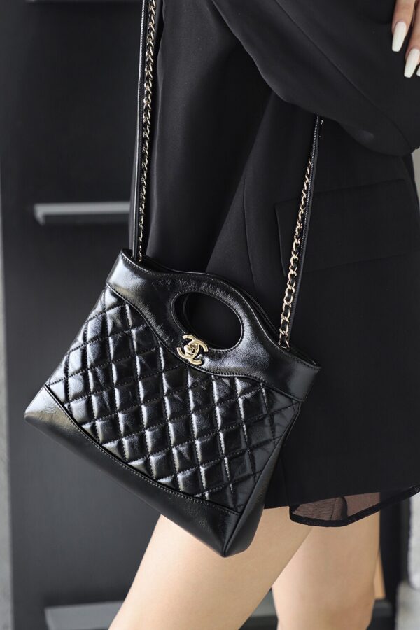 God Factory Chanel 25P 31 Bag Mini Black Bonaudo Size 22*23.5*5.5cm Gold Hardware
