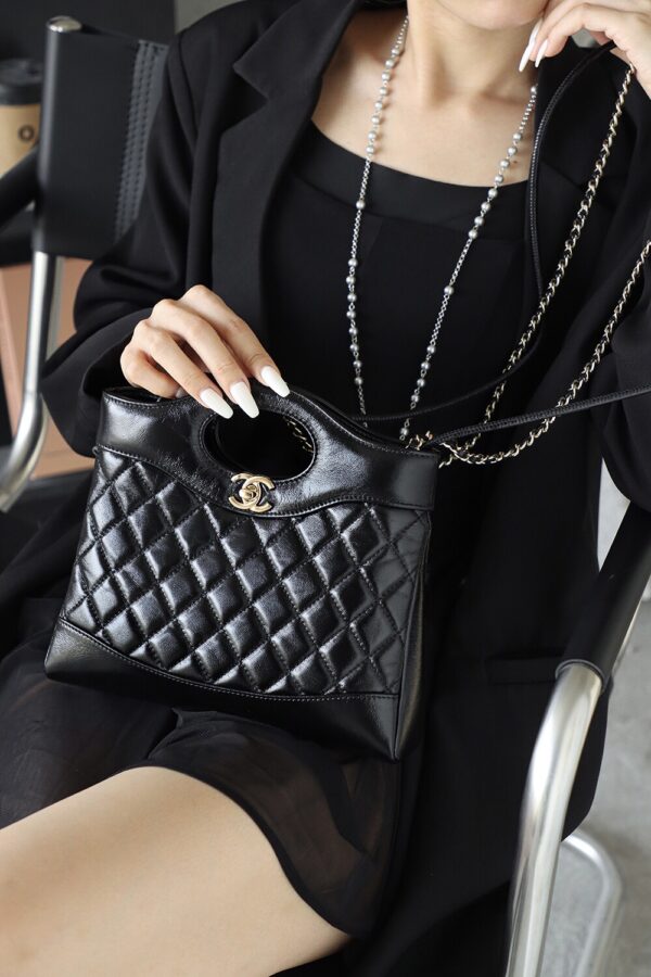 God Factory Chanel 25P 31 Bag Mini Black Bonaudo Size 22*23.5*5.5cm Gold Hardware