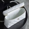 God Factory Chanel Lunch Box Bag White impala Leather Size 17*19.5*5cm Gold Hardware